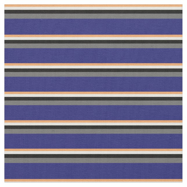 Brown, Beige, Black, Dim Grått och Midnight Blue Tyg (Närbild)