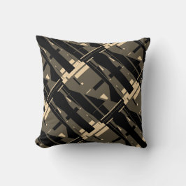 Brown Beige Black Mediterranean Slange Large Tile Kudde