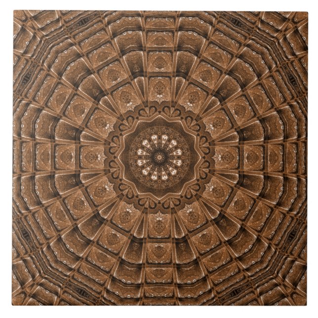 Brown Beige Decorative Ceramic Tile Kakelplatta (Framsidan)