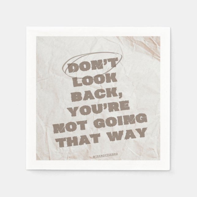 Brown & Beige Grunge Papper Pappersservett (Framsidan)