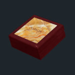 Brown & Beige Marble Image Smyckeskrin<br><div class="desc">Elegantens bild av brunt och beige marmor struktur med anpassade monogram.</div>