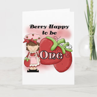 Brown Berry First Birthday Tshirts och Gifts Kort