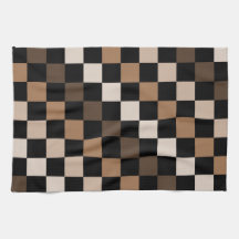 Brown Black Checkered Gingham Mönster