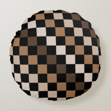 Brown Black Checkered Gingham Mönster