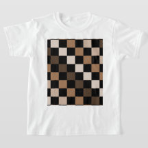 Brown Black Checkered Gingham Mönster