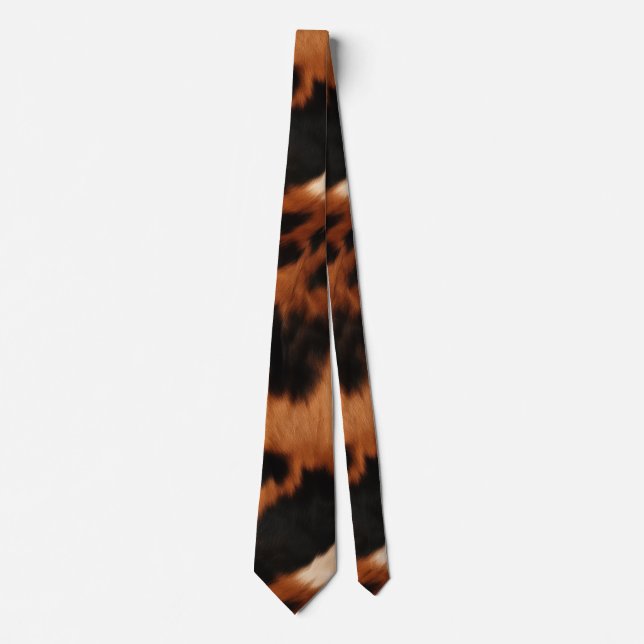 Brown Black Cream Cowhide Slips (Framsida)