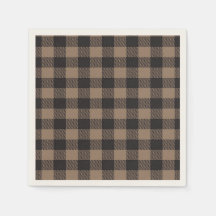Brown Black Gingham Buffalo Play Farmhouse