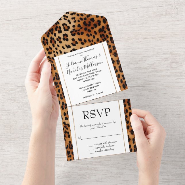 Brown Black Leopard Animal Print (Tearaway)