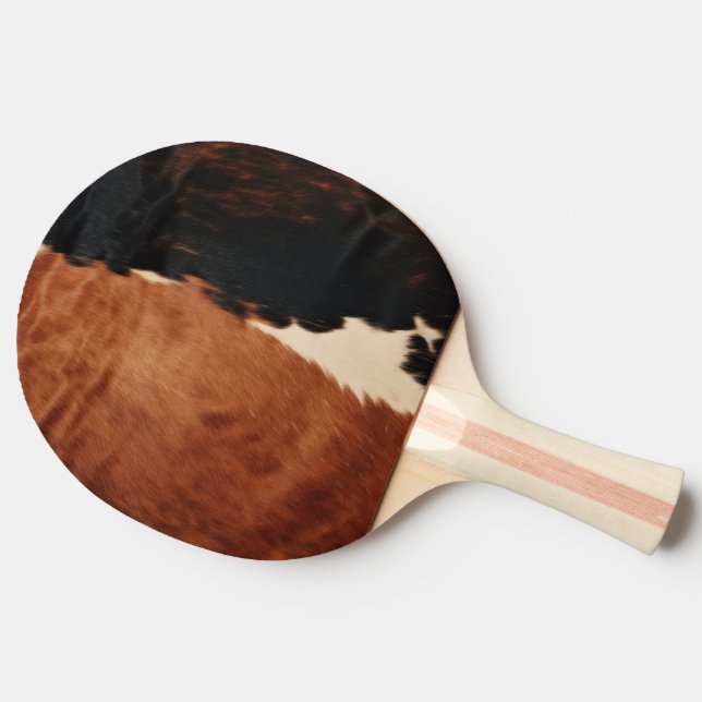 Brown Black Southwest Faux Cowhide Pingisracket (Sidan)