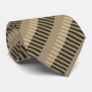 Brown Black Stripe Mönster Slips