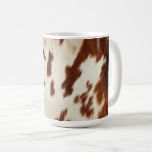 Brown Black White Cowhide Kaffemugg