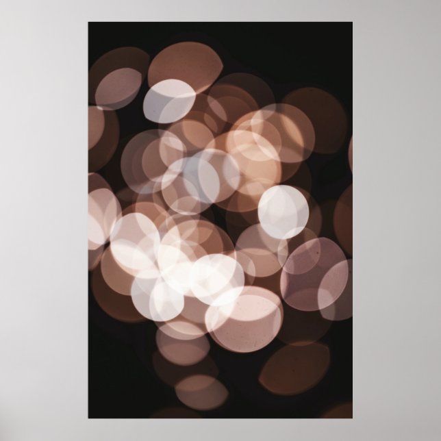 Brown bokeh ljus poster (Framsidan)