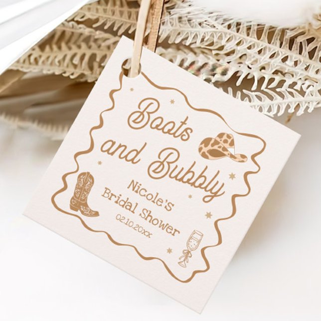 Brown Boots och Bubby Möhippa Gåvor Etiketter (Skapare uppladdad)