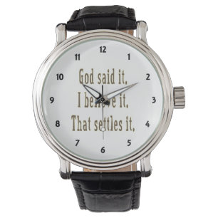 Brown Brev gud sa det Armbandsur