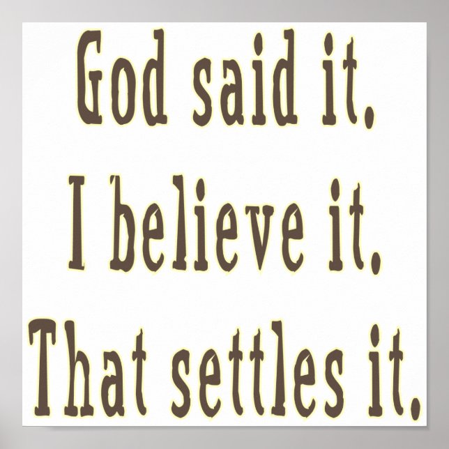 Brown Brev gud sa det Poster (Framsidan)