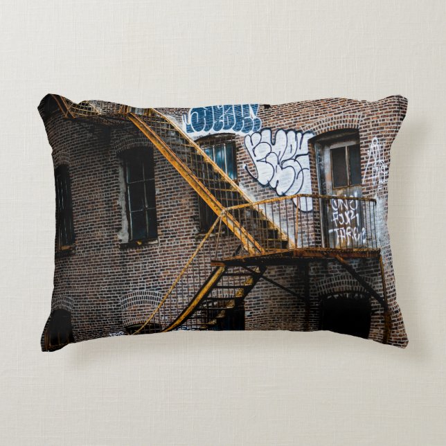 BROWN BRICK BYGGER MED GULT METALL LADDER PRYDNADSKUDDE (Framsidan)