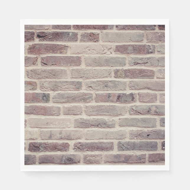 Brown Brick Wall Pappersservett (Framsidan)