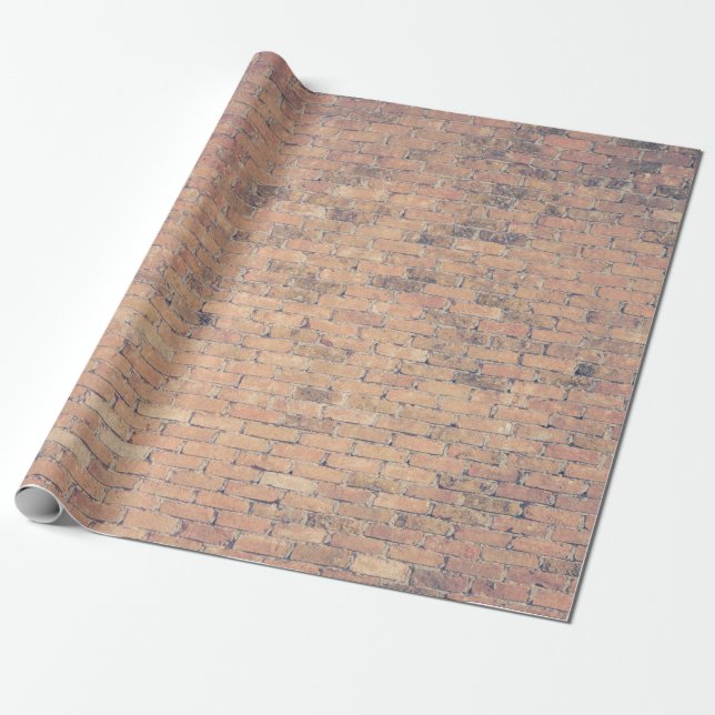 Brown brick wall photography presentpapper (Utrullad)