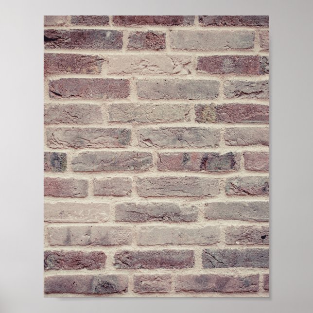 Brown Brick Wall Poster (Framsidan)