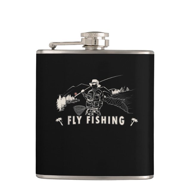 Brown Brook Trout Flygfiske Gift Fisherman Fickplunta (Framsidan)