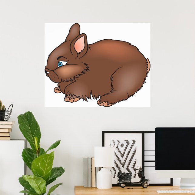 Brown Bunny Rabbit Poster (Skapare uppladdad)