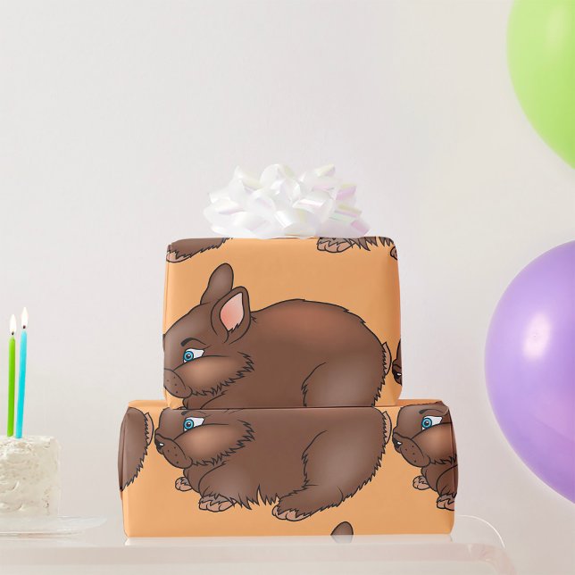 Brown Bunny Rabbit Presentpapper (Skapare uppladdad)
