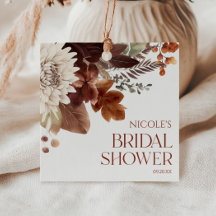 Brown Burgundy Fall in Kärlek Blommigt Möhippa