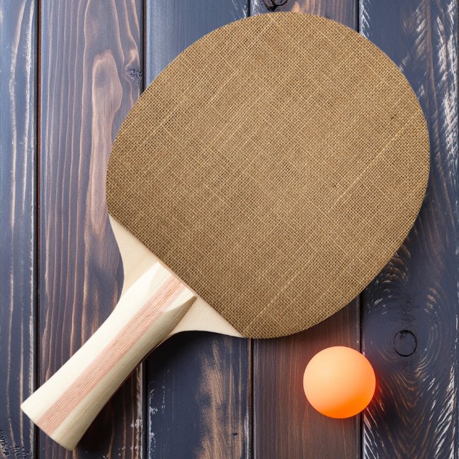 Brown Burlap Pingisracket (Skapare uppladdad)