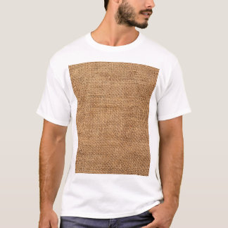 Brown Burlap Trasa Sack Struktur T Shirt