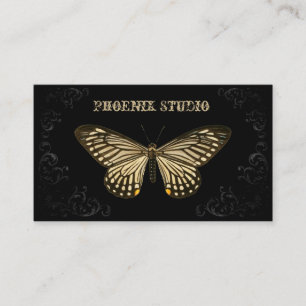 Brown Butterfly Taxidermist Visitkort