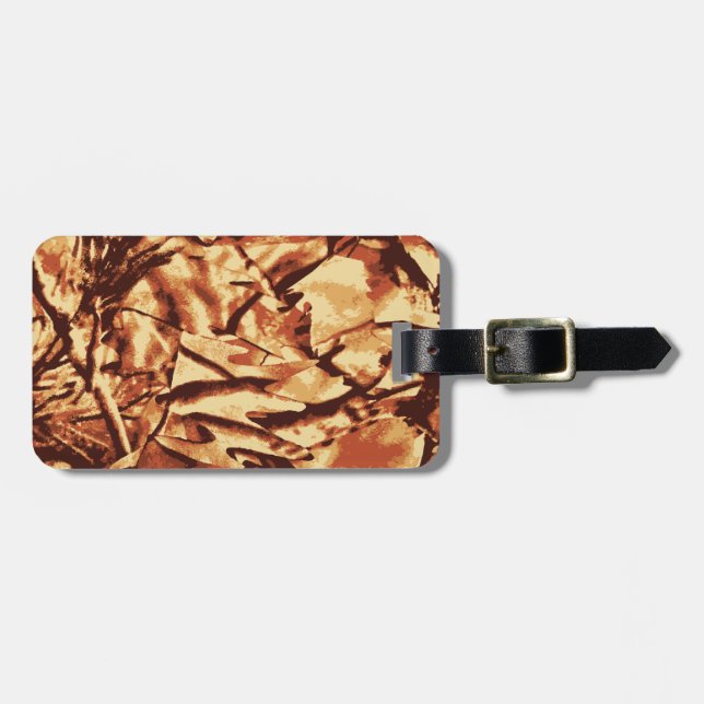 Brown Camo Camouflage Gifts for Hunters Bagagebricka (Horisontell Framsida)