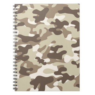 Brown Camo Design Anteckningsbok
