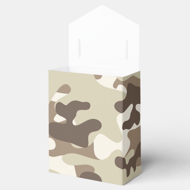 Brown Camo Design Presentaskar (Öppnad)