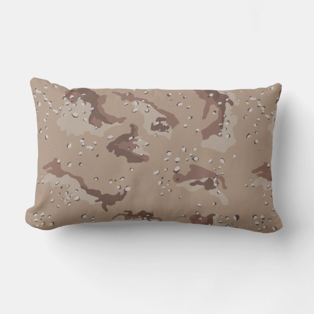 Brown Camo Fars dag Gift Lumbarkudde (Framsida)