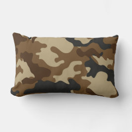 Brown Camo Lumbar Pillow Lumbarkudde