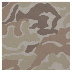 Brown Camo Military Fabric Tyg