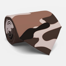 Brown Camouflage Mönster Tie