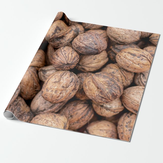 Brown cashew nöt presentpapper (Utrullad)