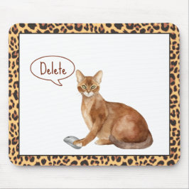 Brown Cat Mousepad Musmatta