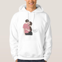 Brown Champagne-Rosan är min Valentine Couple Hood