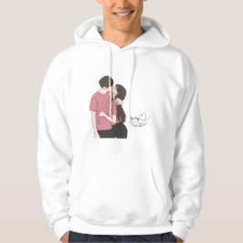Brown Champagne-Rosan är min Valentine Couple Hood Hoodie