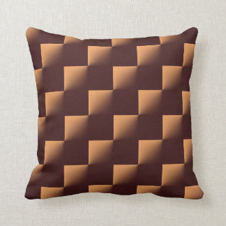 Brown Checkated Mönster Kudde
