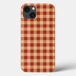 Brown Checkered Gingham Mönster