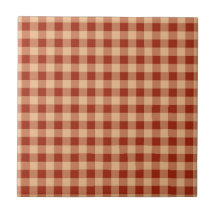 Brown Checkered Gingham Mönster