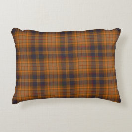 Brown Checkered Tartan Play Prydnadskudde