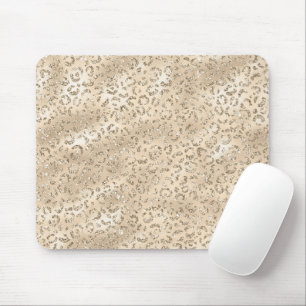 Brown Cheetah Leopard Skin Print Mönster Animal Musmatta
