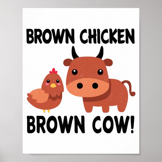 Brown Chicken Brown Cow Poster (Framsidan)