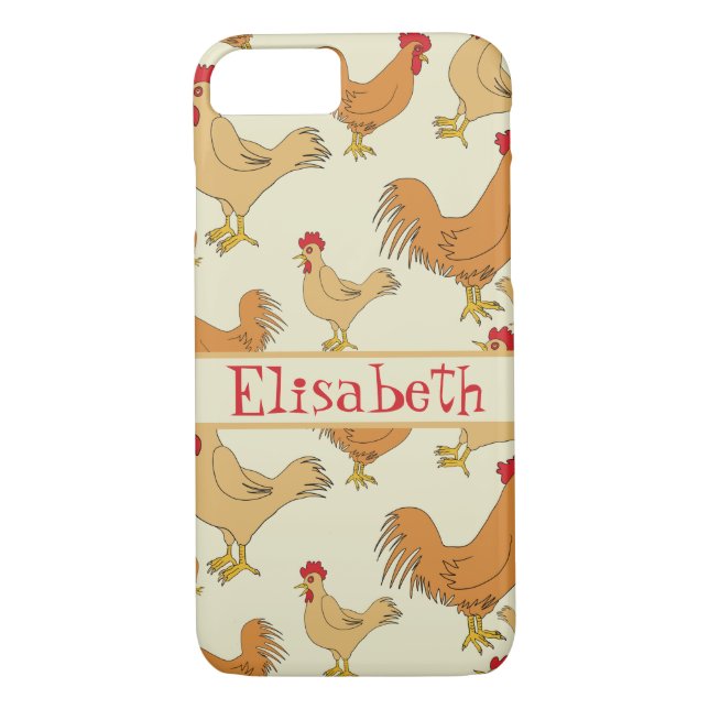 Brown Chicken Design Personalize Case-Mate iPhone Skal (Baksida)