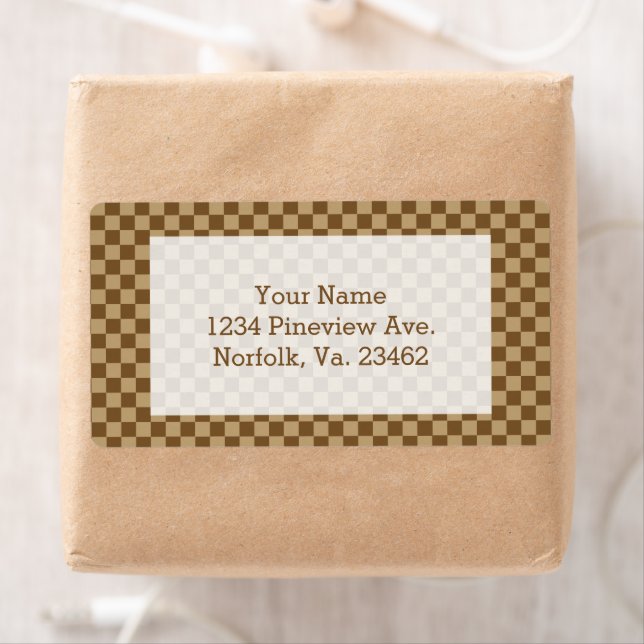 Brown Classic Checkerboard av Shirley Taylor Fraktsedel (Insitu)