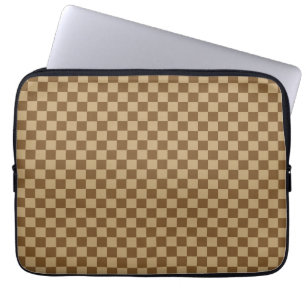 Brown Classic Checkerboard av Shirley Taylor Laptop Sleeve